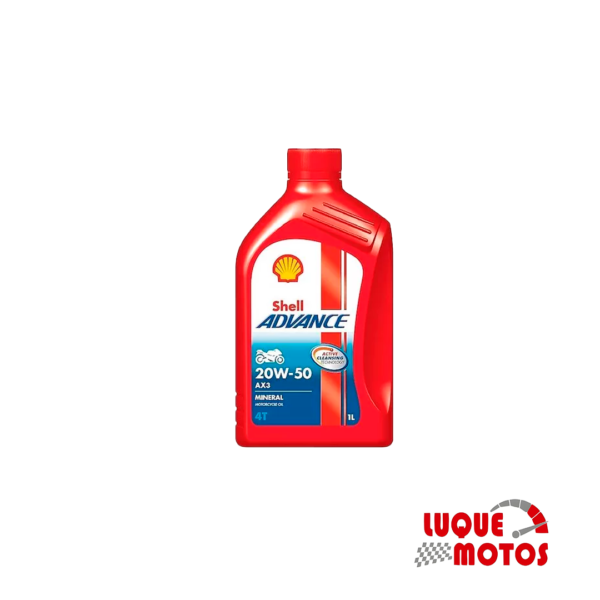 Aceite Shell 20w50 rojo ax3