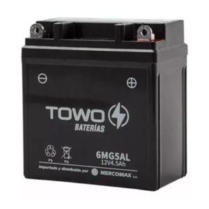 Batería 12N5 (6MG5AL) – TOWO | Potencia confiable y duradera para tu moto