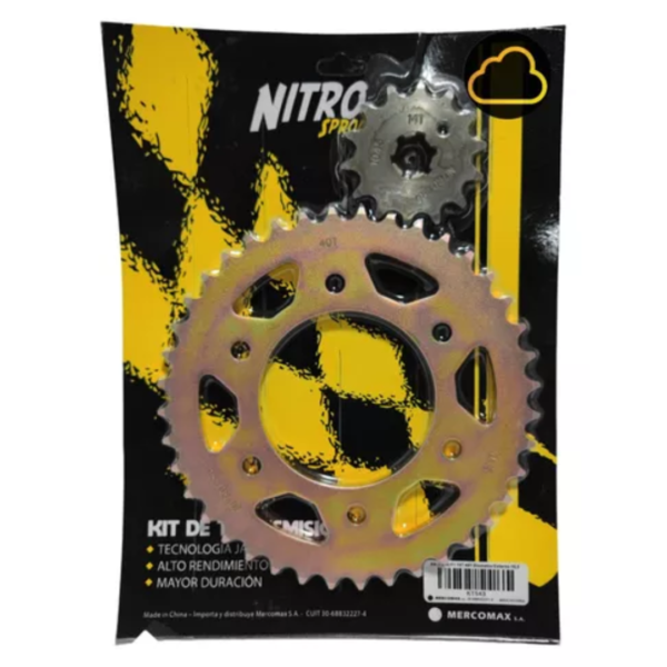 Corona y Piñon - Kit Transmisión FZ 160 – Corona y Piñón Nitro Pro | Potencia, rendimiento y larga vida útil